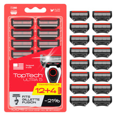 TopTech front packaging showing cartridges and clear compatibility benefits