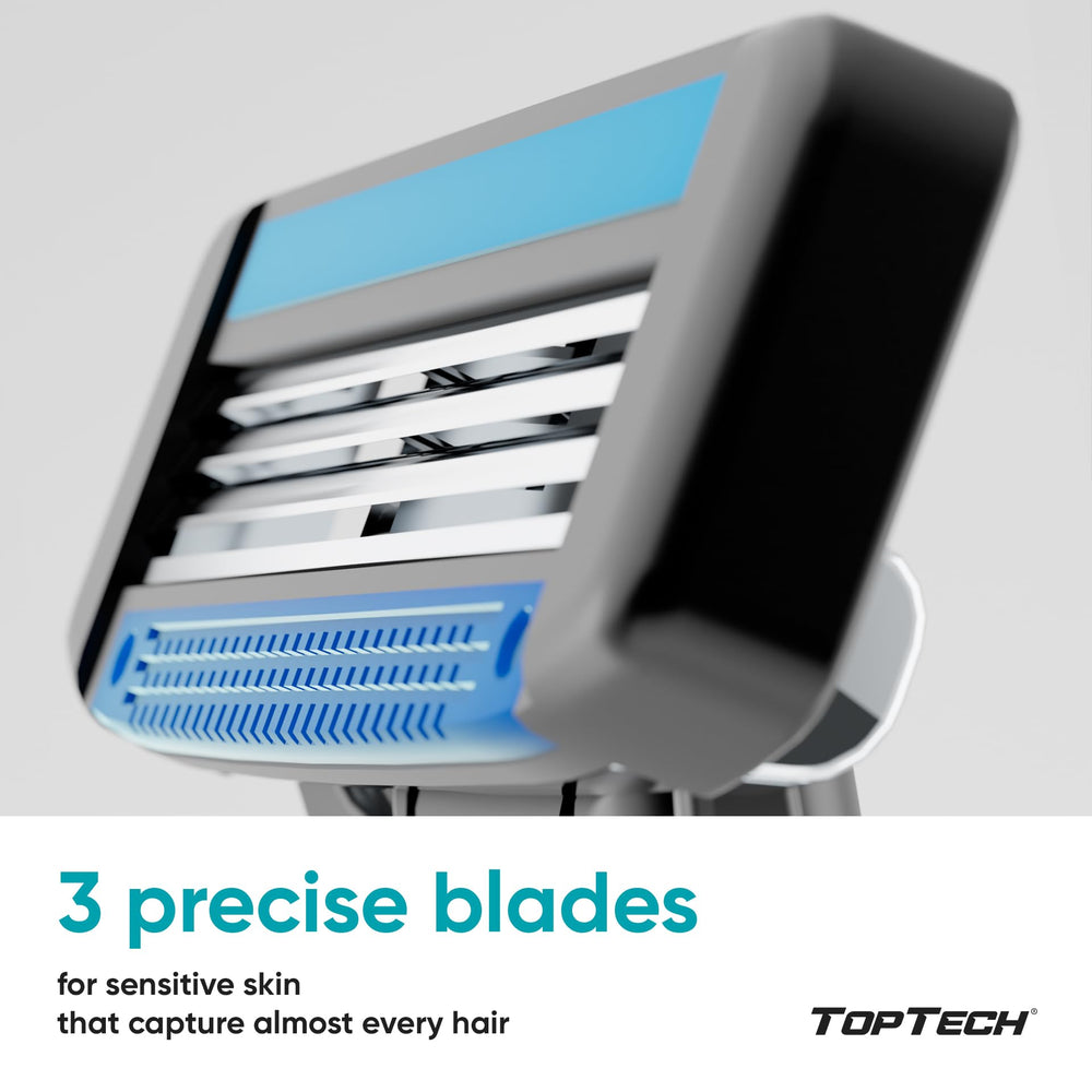 Toptech cartridge attached to Mach3-style handle for fit verification