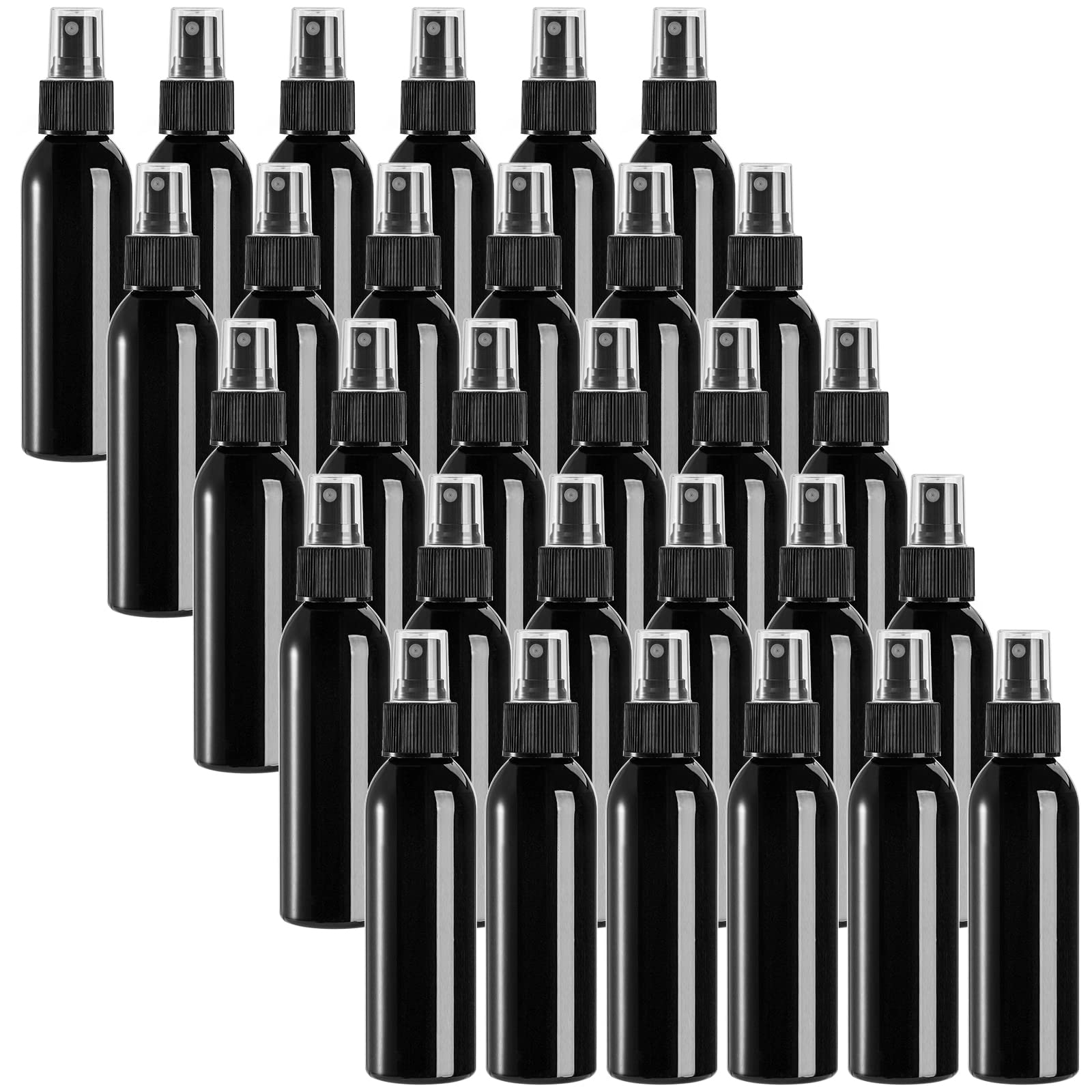 TOPZEA front view of 30-pack black bottles showing quantity and compact benefit