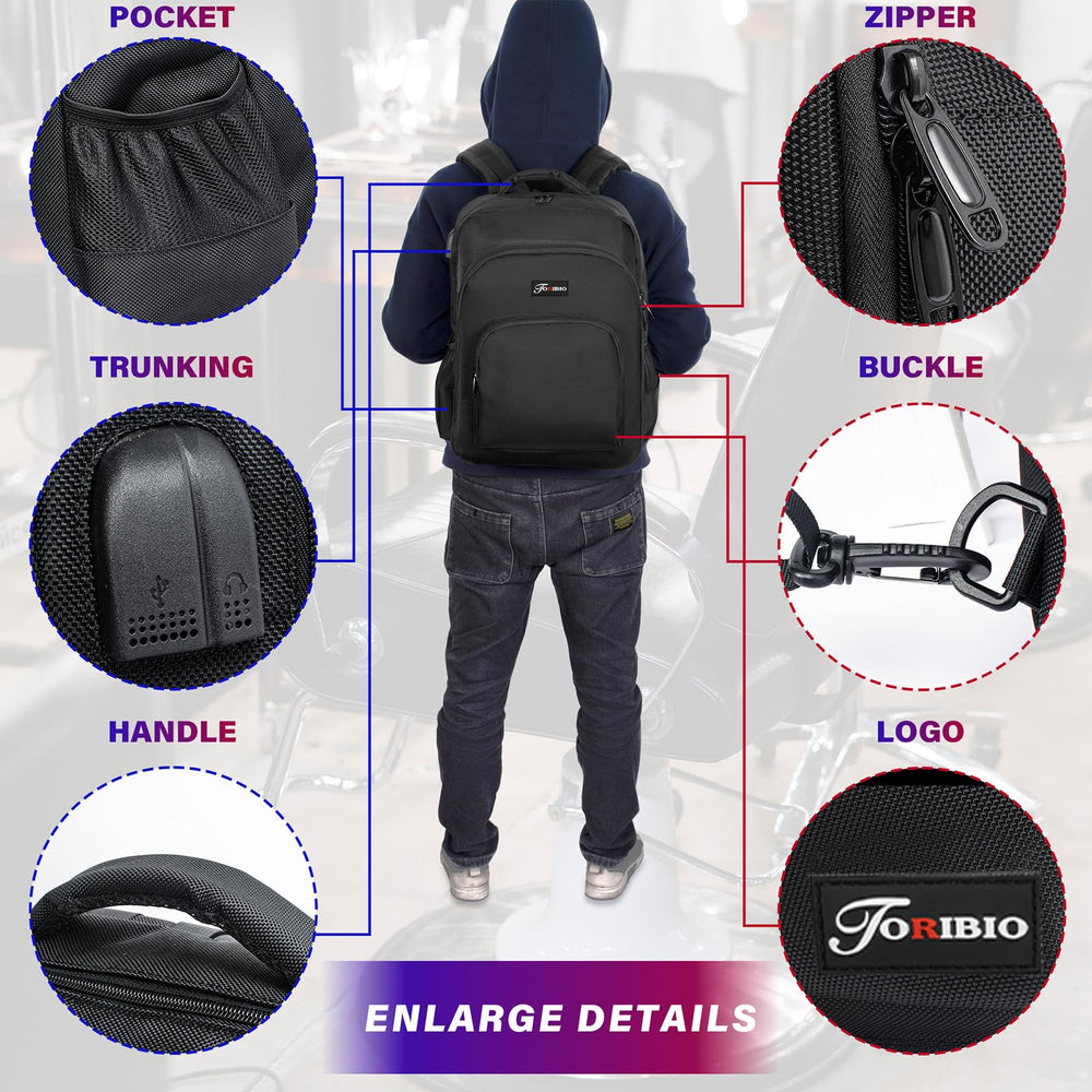 TORIBIO external USB port detail enabling phone charging while on the move