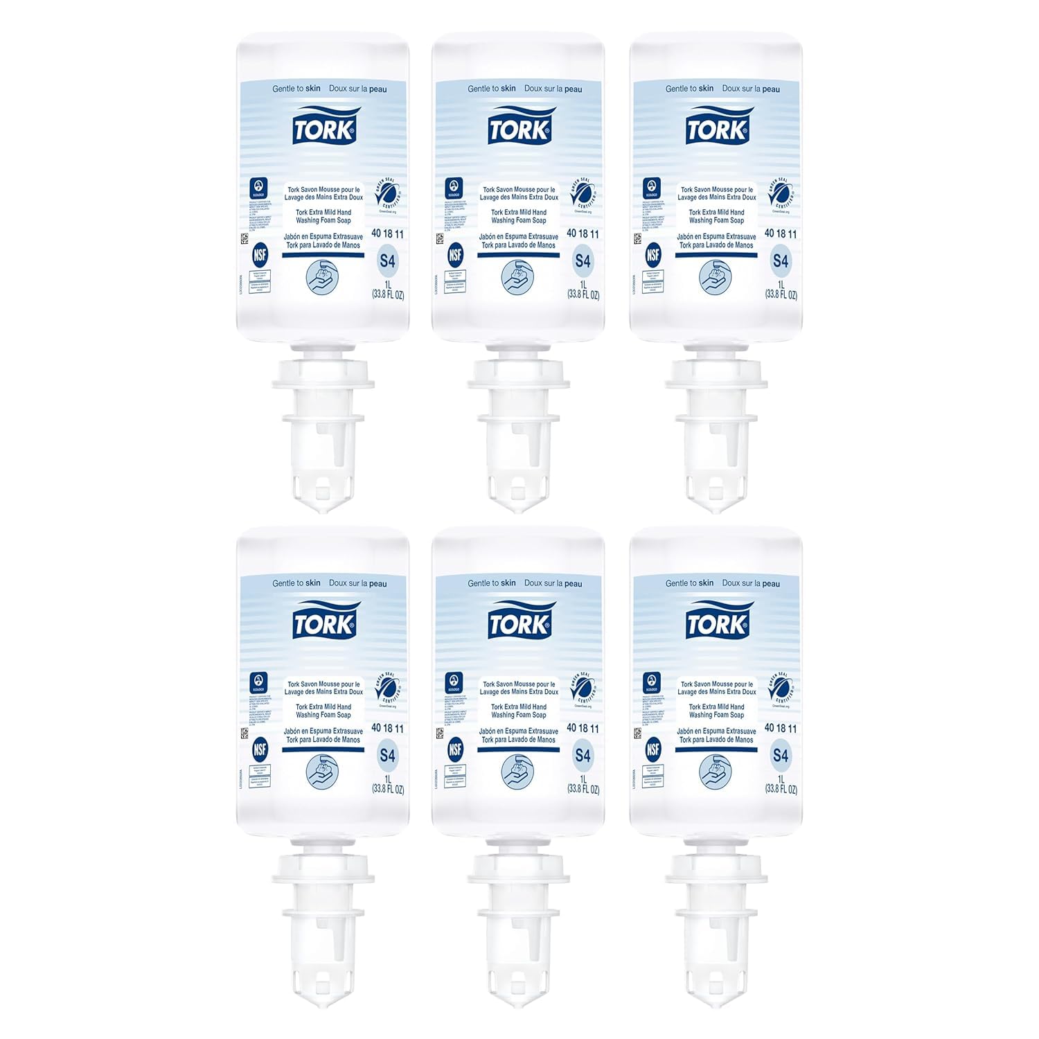 Tork extra mild front packaging showing product and benefit of mildness