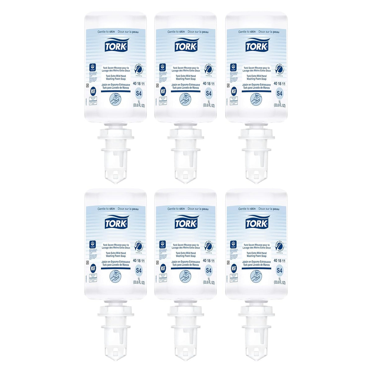 Tork extra mild front packaging showing product and benefit of mildness
