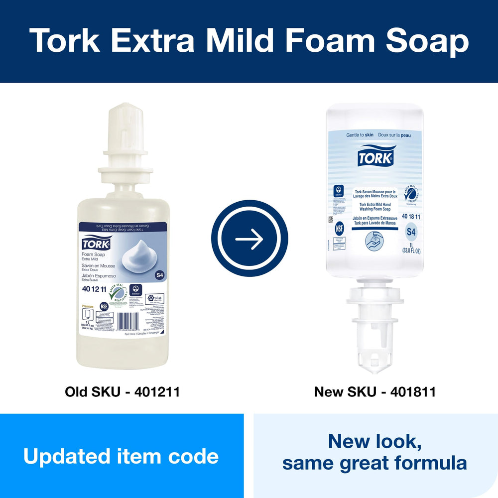 Tork extra mild label with Green Seal and ECOLOGO showing certified credentials