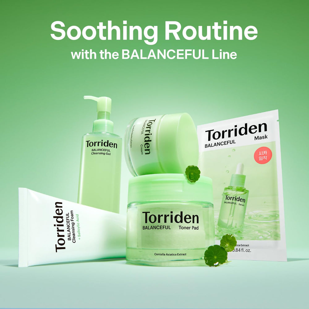 Torriden on bathroom shelf lifestyle image promoting daily routine comfort and balance
