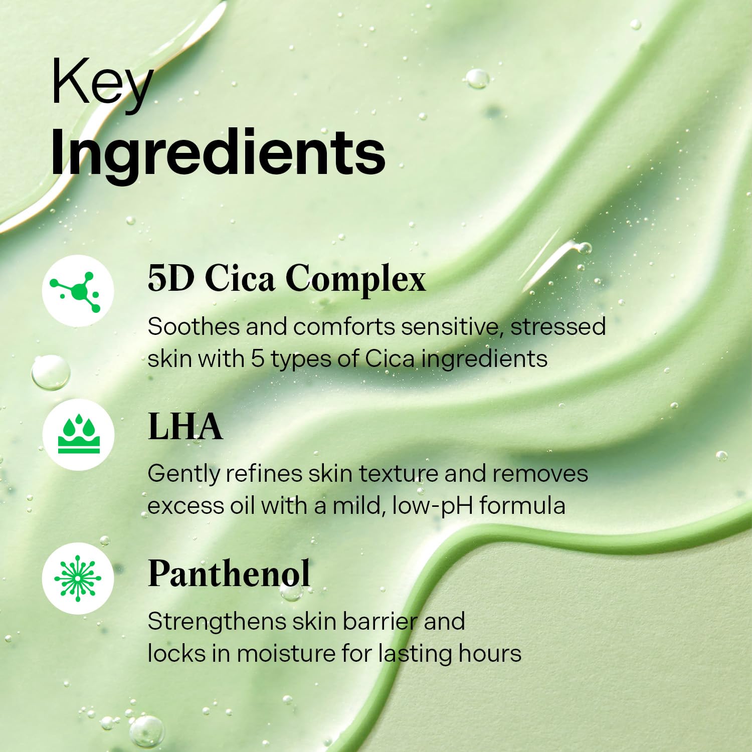 Torriden cleanser pouring onto hand demonstrating gentle lather and easy application