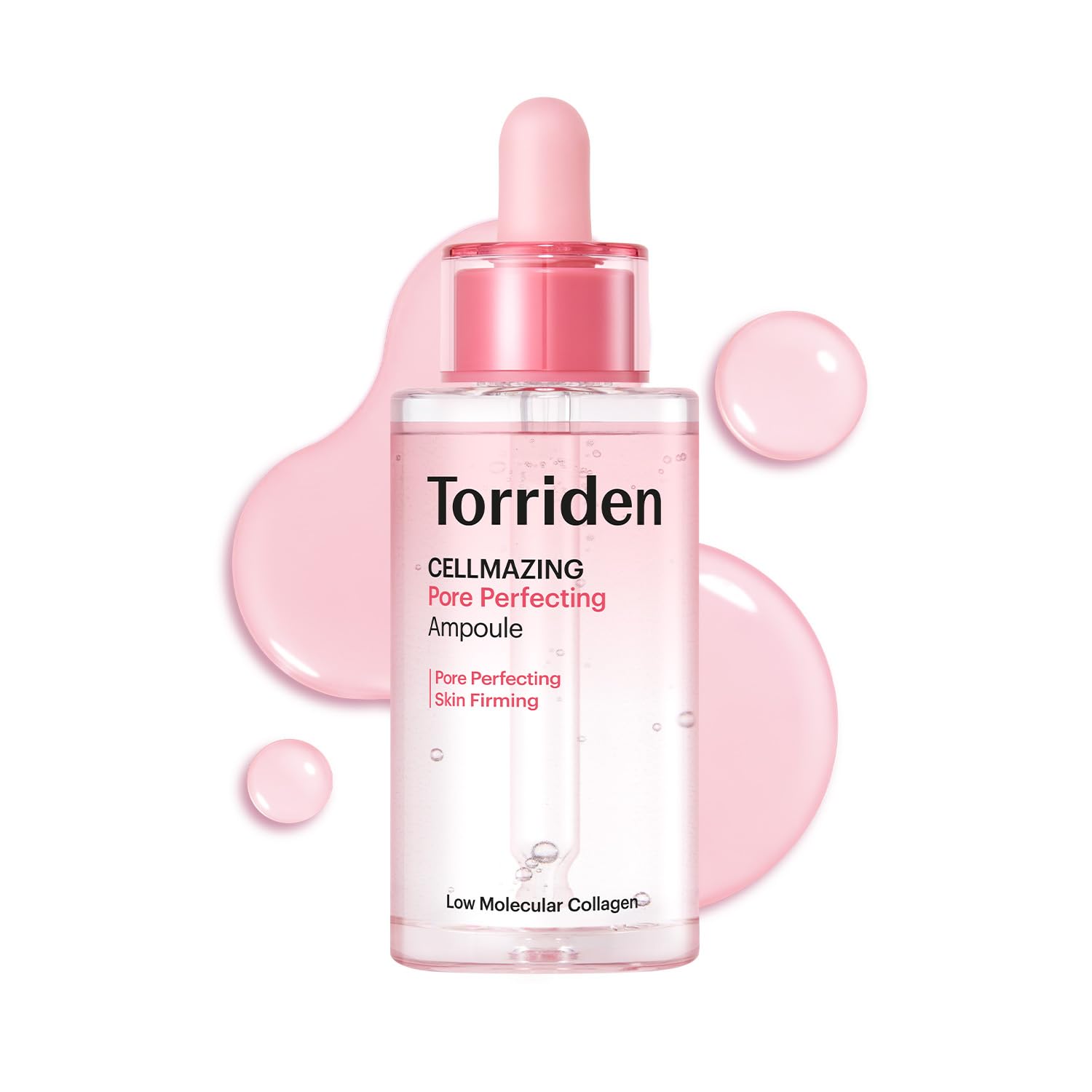 Torriden bottle front packaging showing product and clean design benefits