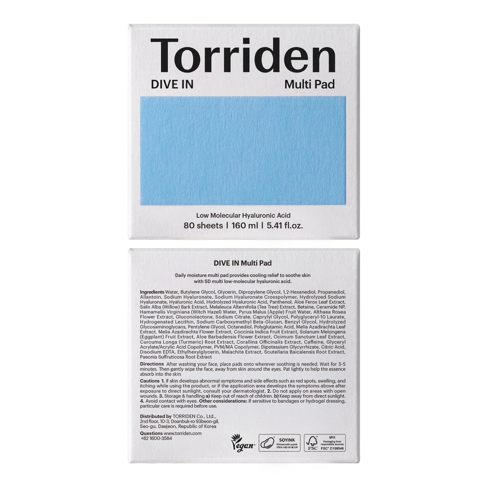 Torriden pads on bathroom counter in lifestyle scene for everyday hydration use