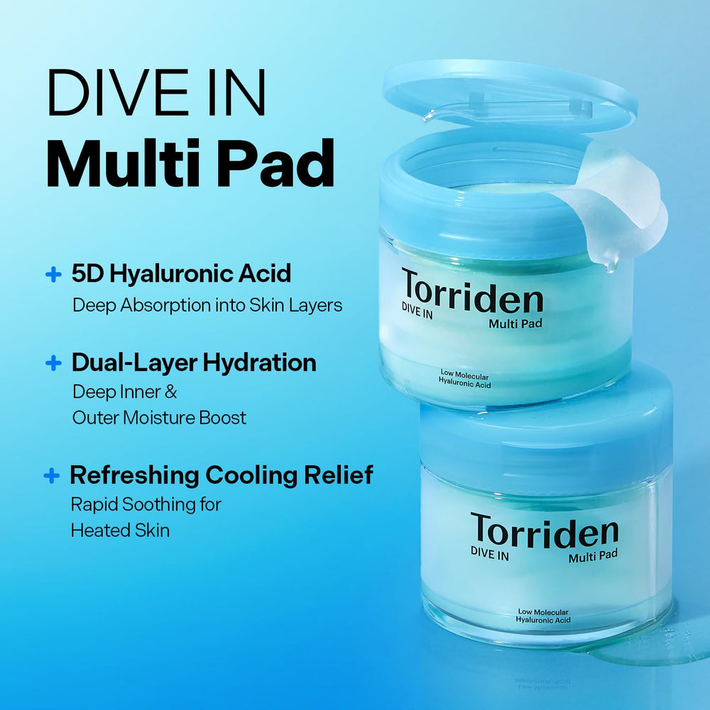 Torriden pad close-up texture revealing soft cotton surface for gentle application