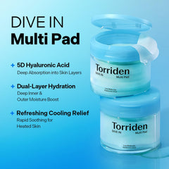 Torriden pad close-up texture revealing soft cotton surface for gentle application