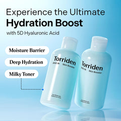 Torriden pouring essence texture demonstrating lightweight hydration