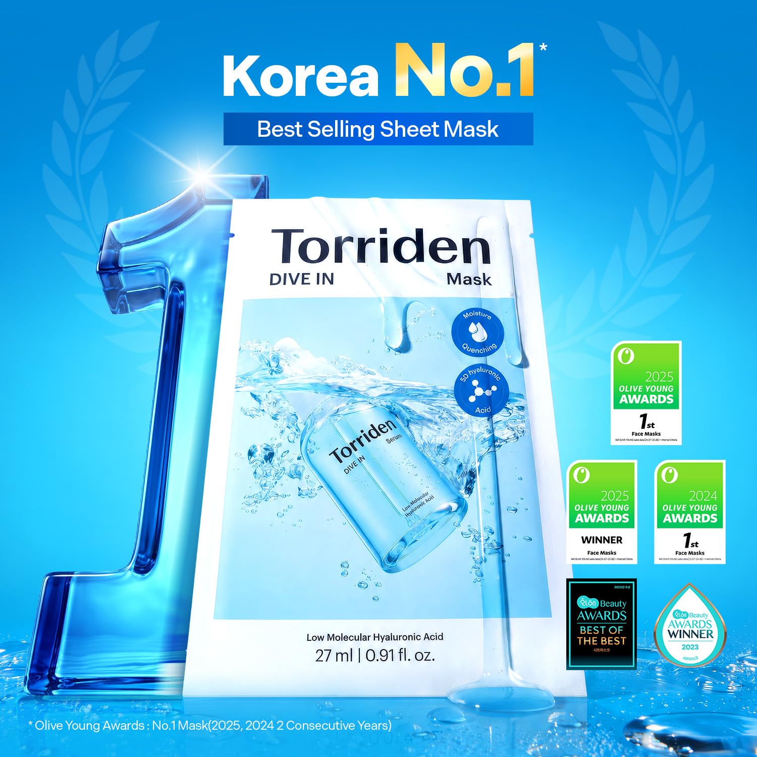 Close-up of Torriden sheet texture highlighting dense serum retention for hydration