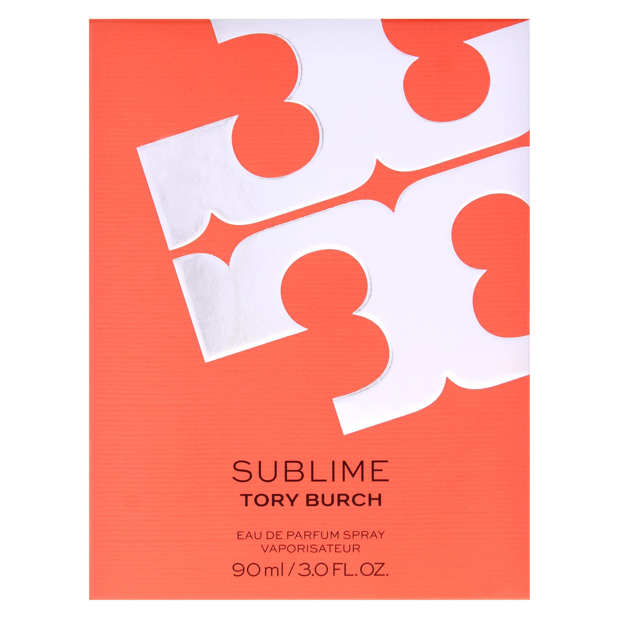 Tory Burch Sublime label close-up revealing fragrance name and quality craftsmanship