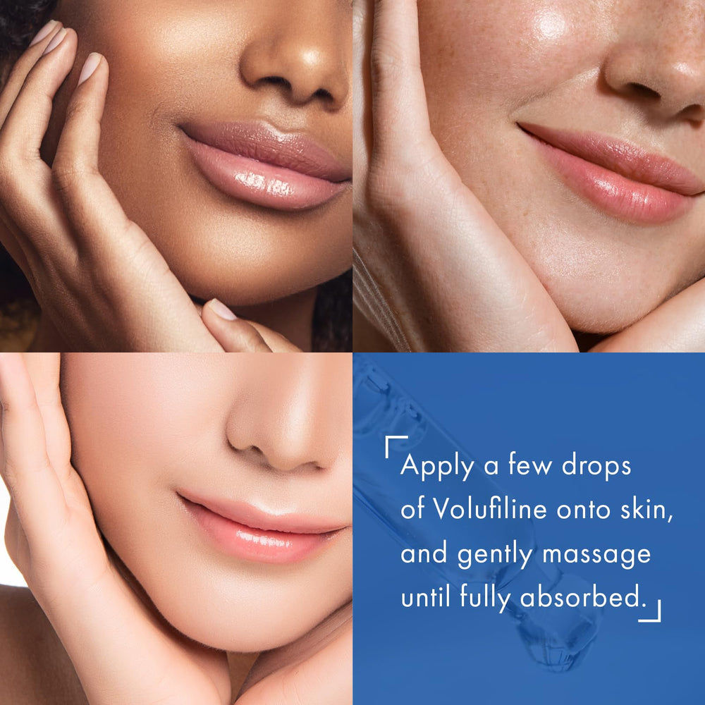 TOSOWOONG applying serum to cheek, demonstrates targeted plumping and hydration benefit