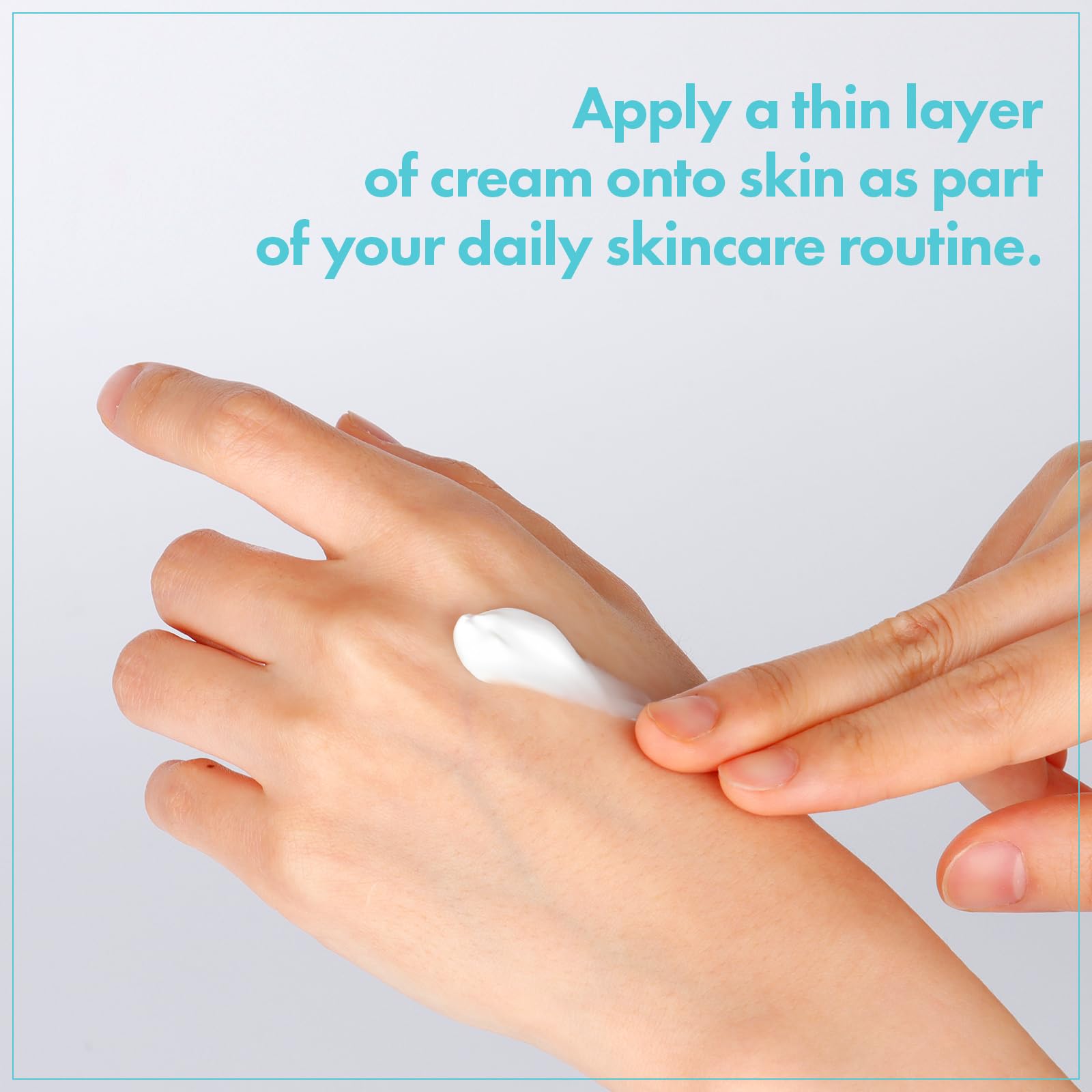 TOSOWOONG cream applied on cheek redness spot providing soothing look
