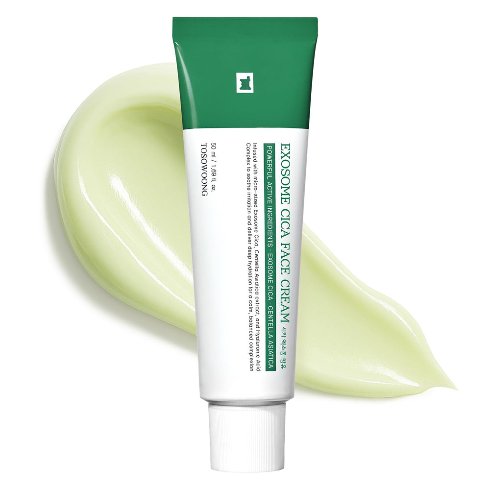 TOSOWOONG front packaging showing calming CICA cream benefits