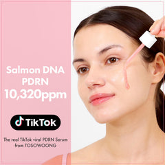 TOSOWOONG label close-up highlighting PDRN and 12-peptide benefits
