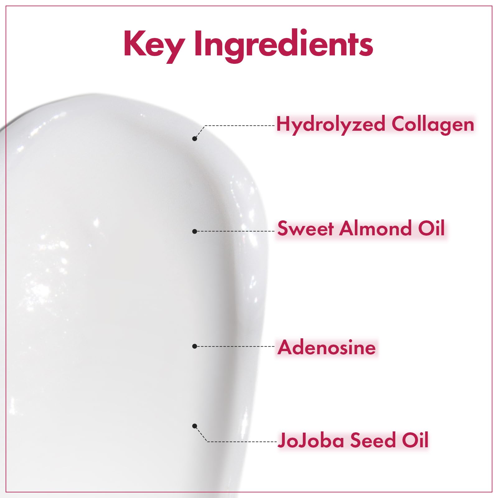 TOSOWOONG product being smoothed on neck showing targeted firming benefit