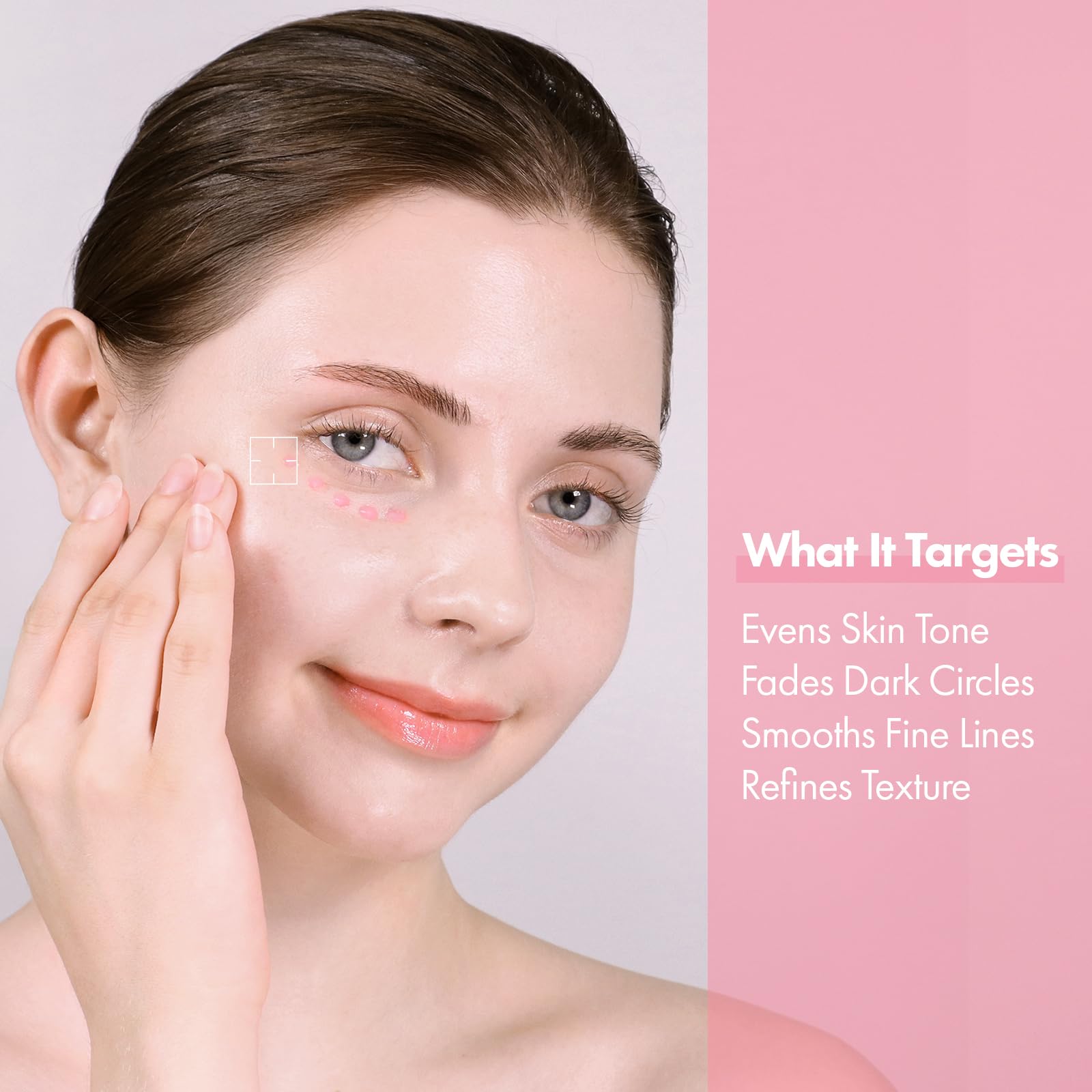 TOSOWOONG eye cream pipette applying precise targeted dose