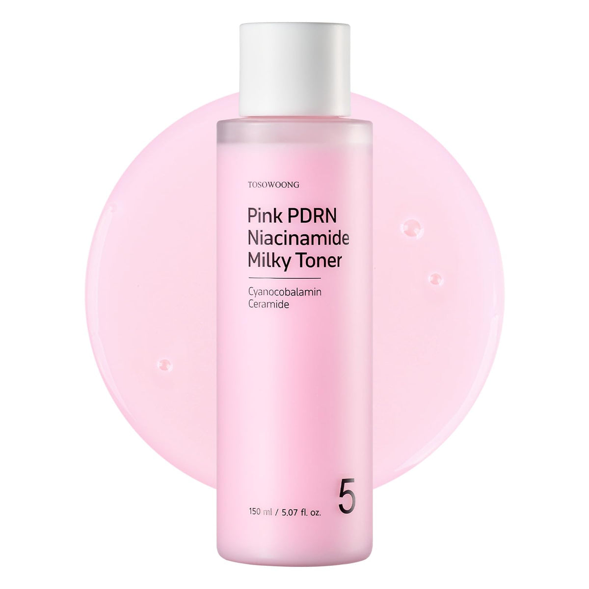 TOSOWOONG bottle front view showing product and brightening benefit