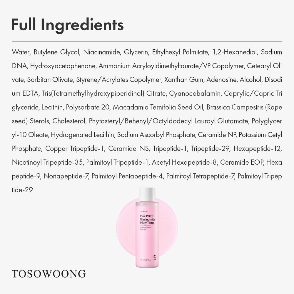 TOSOWOONG toner on bathroom vanity conveying daily routine glow