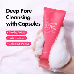 TOSOWOONG foam dispensed in hand demonstrating soft texture