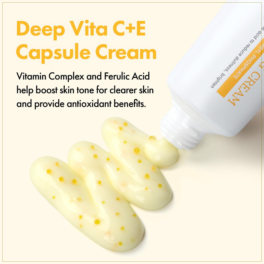 TOSOWOONG yellow capsule close-up revealing quick-dissolve texture benefit