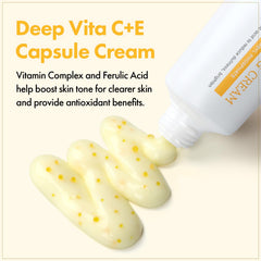 TOSOWOONG yellow capsule close-up revealing quick-dissolve texture benefit