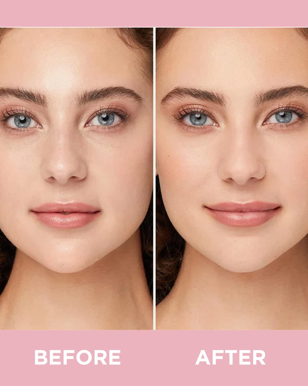 TOUCH IN SOL before and after skin showing minimized pores and smoother finish