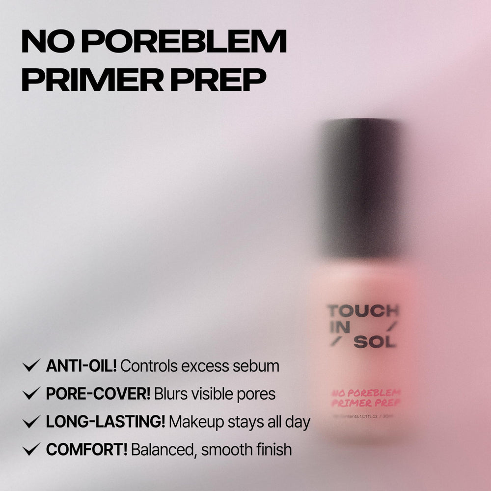 TOUCH IN SOL texture close-up displaying smooth primer texture for easy blending benefit