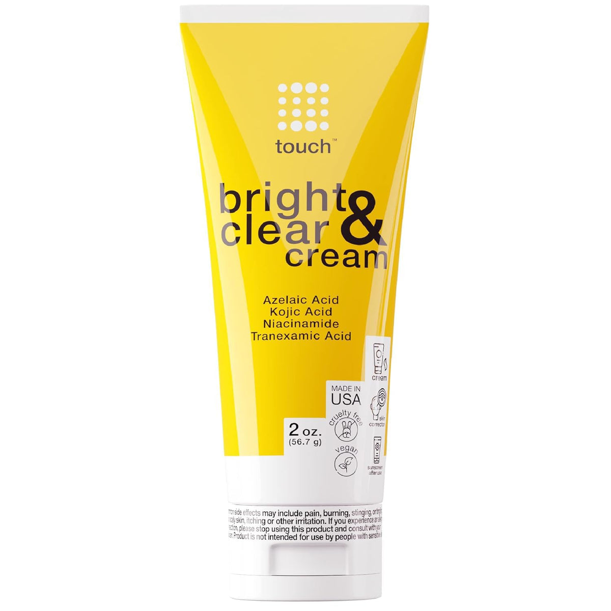 TOUCH front jar showing clean packaging and quick absorption benefit