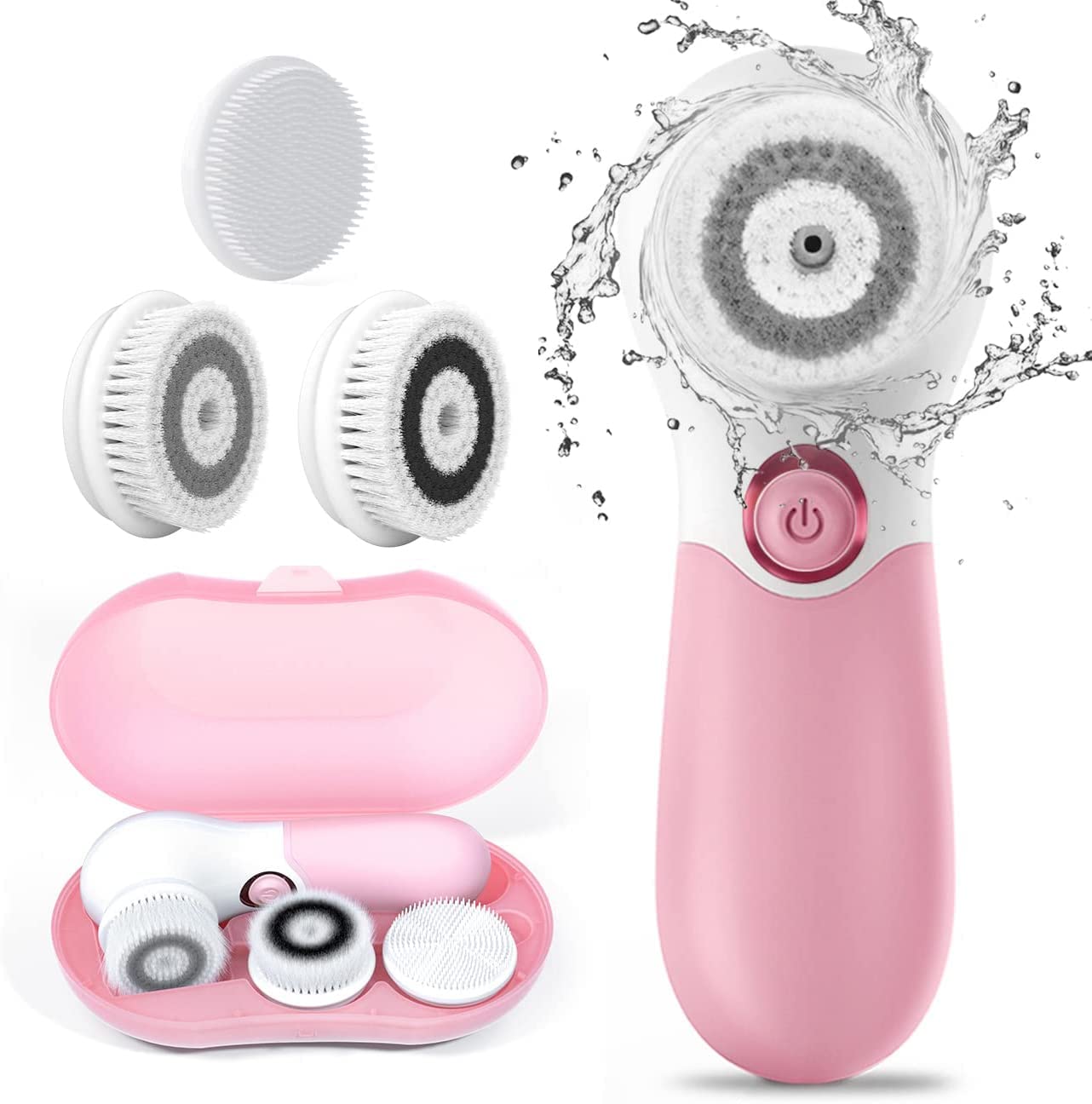 TOUCHBeauty front view with brush heads showing versatile cleaning