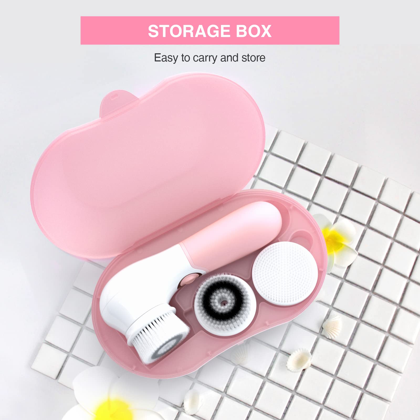 TOUCHBeauty next to AA batteries showing compact travel-ready size