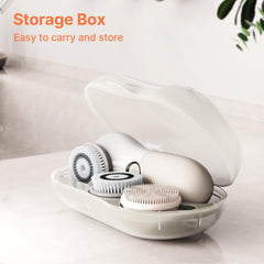 TOUCHBeauty silicone head texture providing soothing, hygienic cleansing