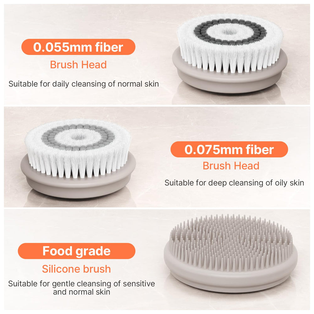 TOUCHBeauty travel case open with scrubber and heads for tidy storage