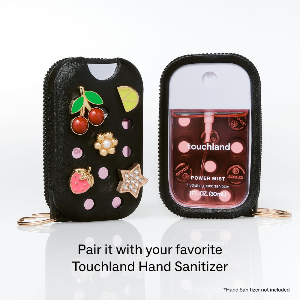 Touchland gold Jibbitz charms detail adding personality and easy customization