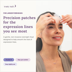 Toute Nuit patch edge texture detail highlighting gentle adhesion