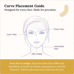 Toute Nuit frown patch on forehead illustrating targeted crease coverage