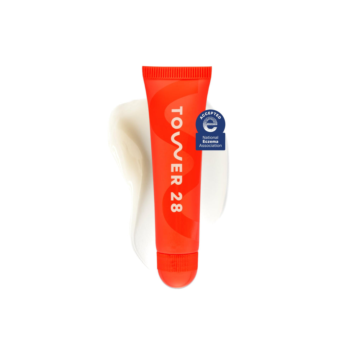 Tower 28 front packaging showing compact balm and clear SOS Vanilla benefit