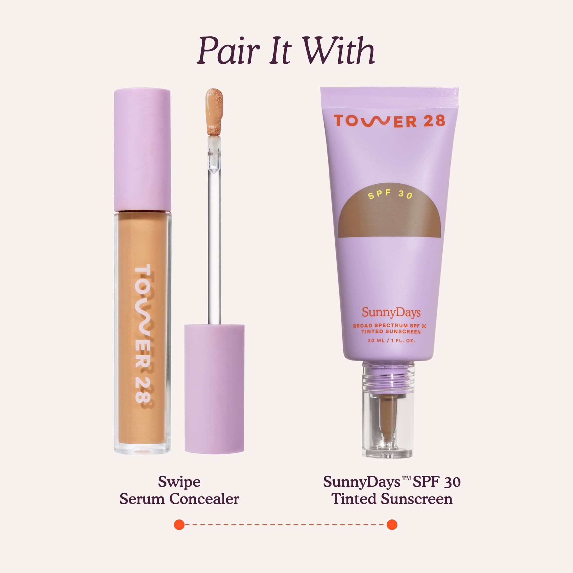 Tower 28 product held in hand to show compact size and travel-friendly benefit