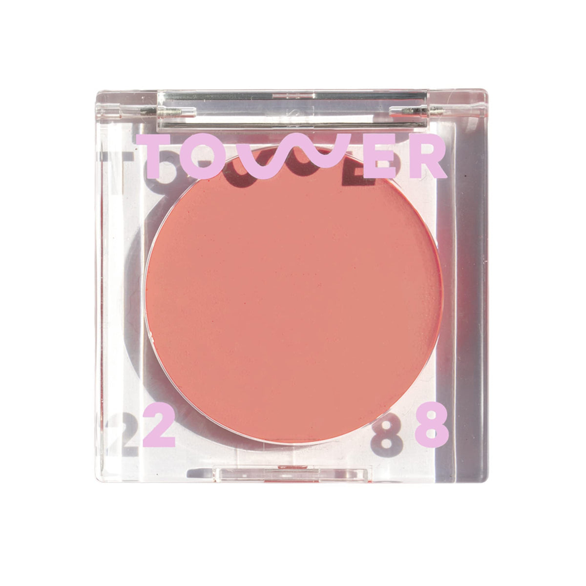 Tower 28 front packaging showing compact tinted balm and rosy nude shade benefit