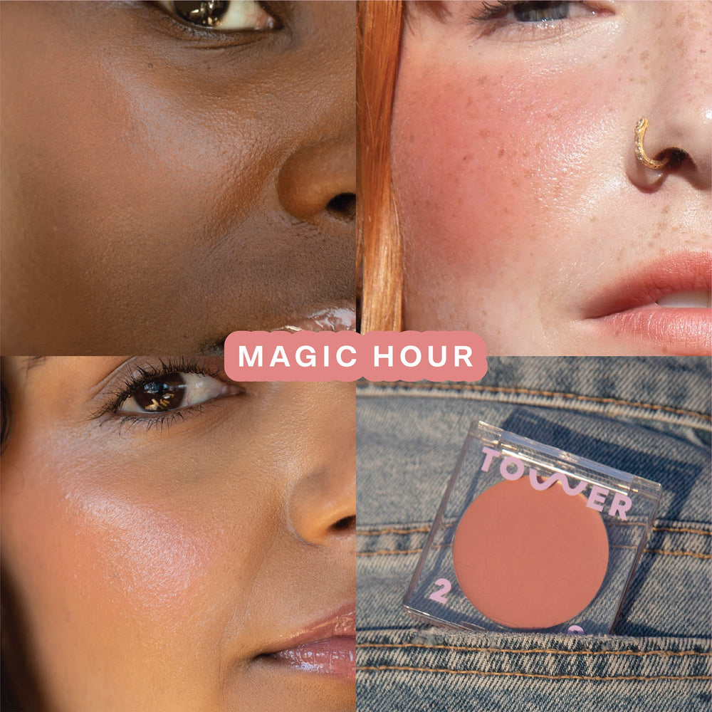 Tower 28 open stick close-up showing creamy texture and effortless blend benefit