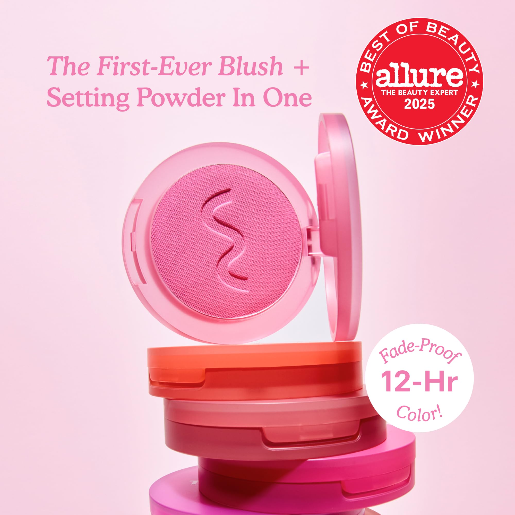Tower 28 open compact pan view highlighting matte finish and sweepable pigment