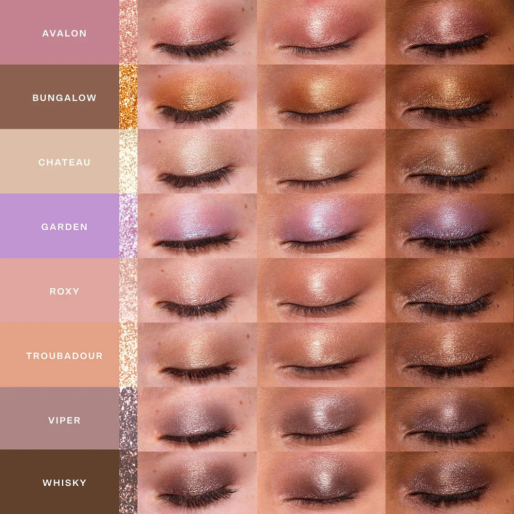 Tower 28 stick applied to eyelid showing cooling shimmer and instant brightness