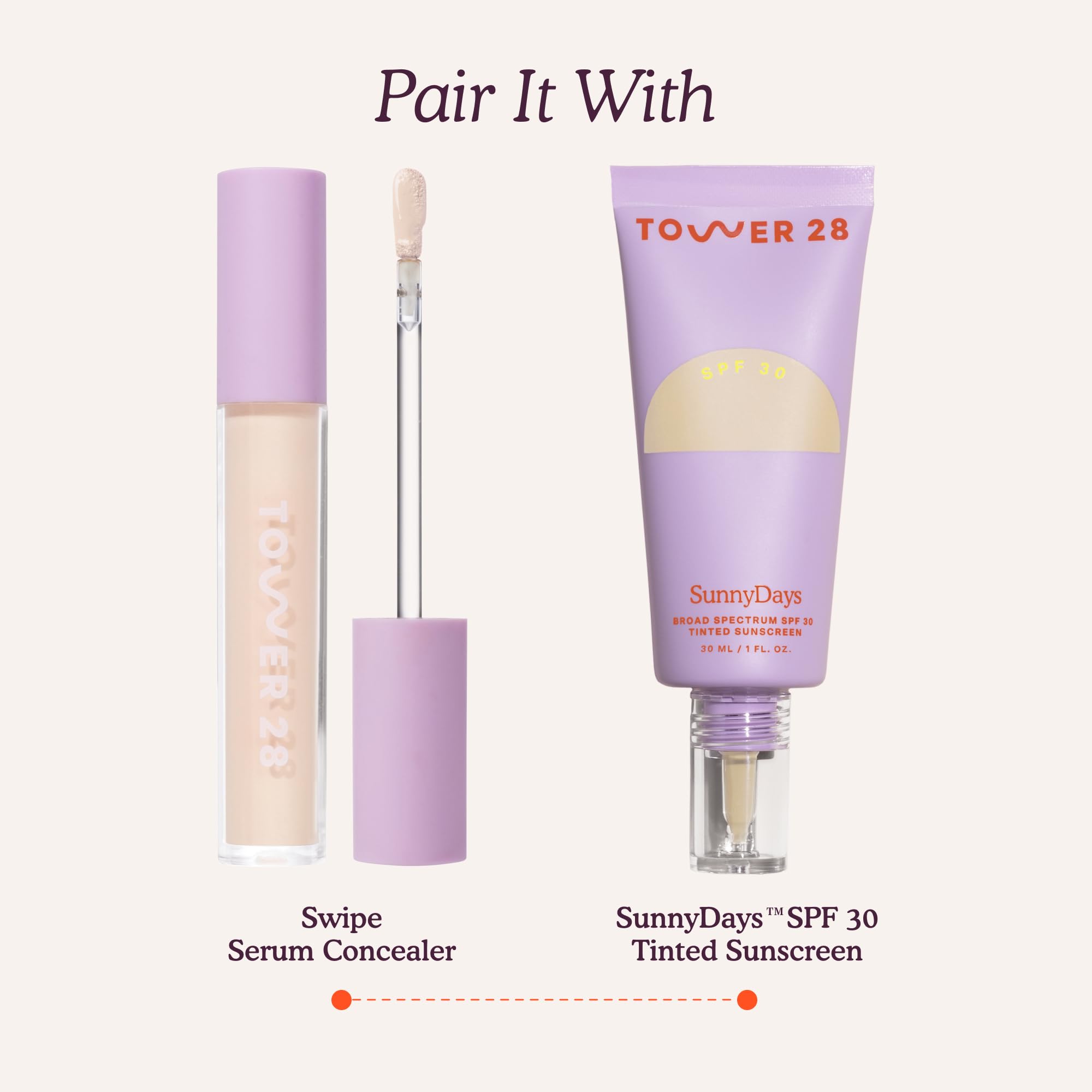 Tower 28 being set with translucent powder showing longer wear and non-creasing benefit