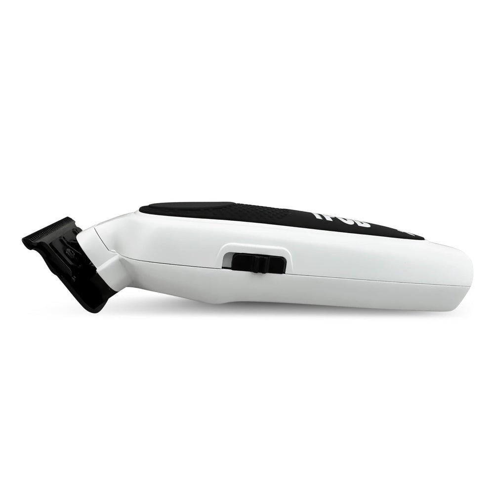 TPOB trimmer on bathroom counter lifestyle scene showing convenience and everyday grooming