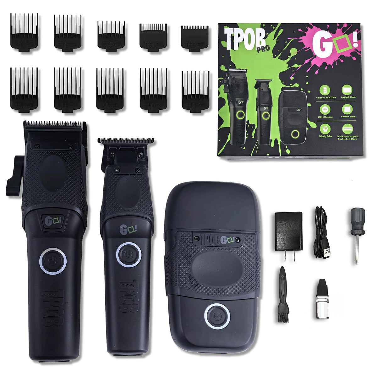 TPOB Go Edition front view showing complete kit and professional styling benefit