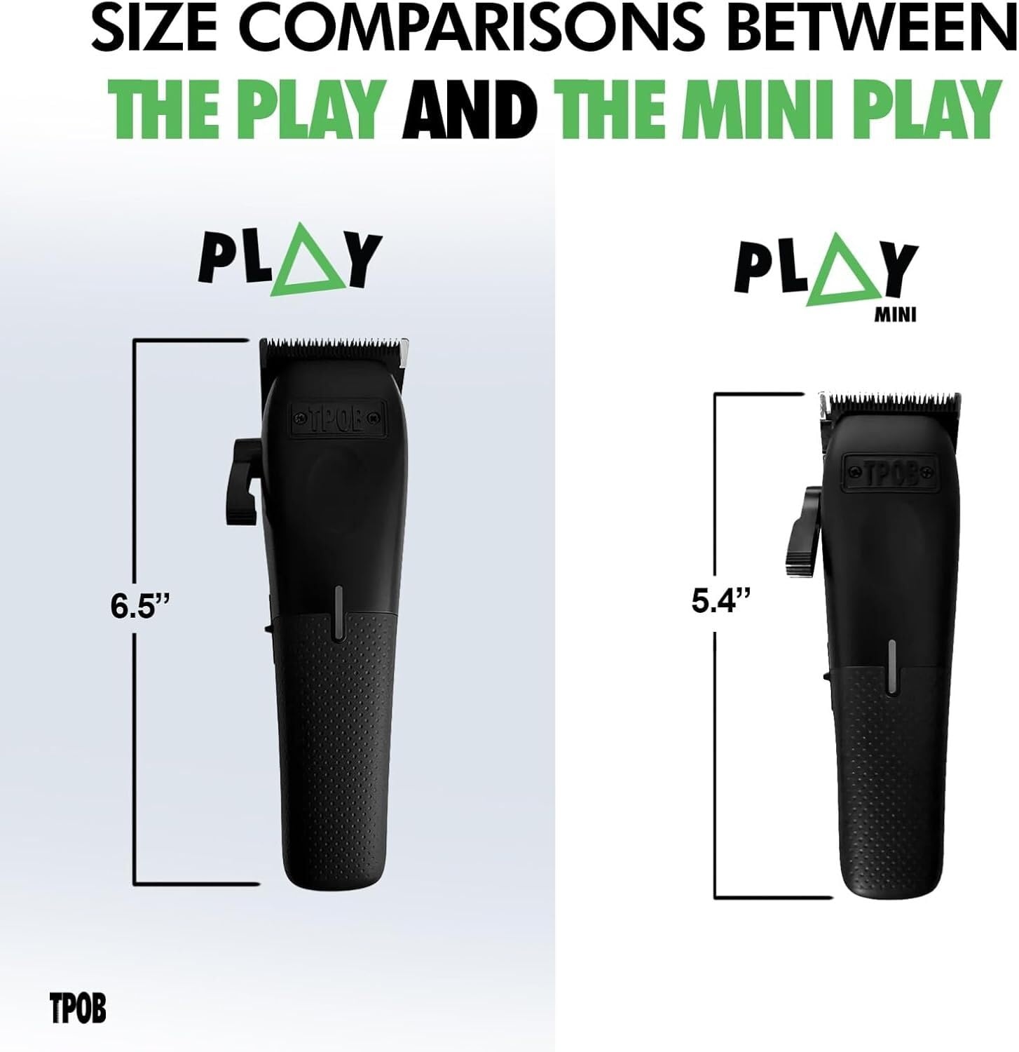 TPOB XO PLAY blade close-up with oil reservoirs for longer lubrication and smoother cuts