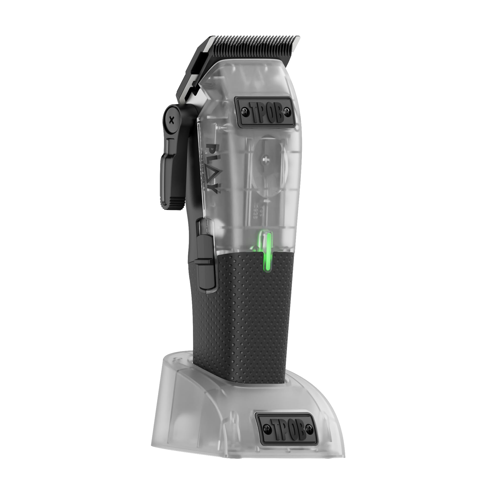 TPOB USB-C charging port detail emphasizing convenient on-the-go power