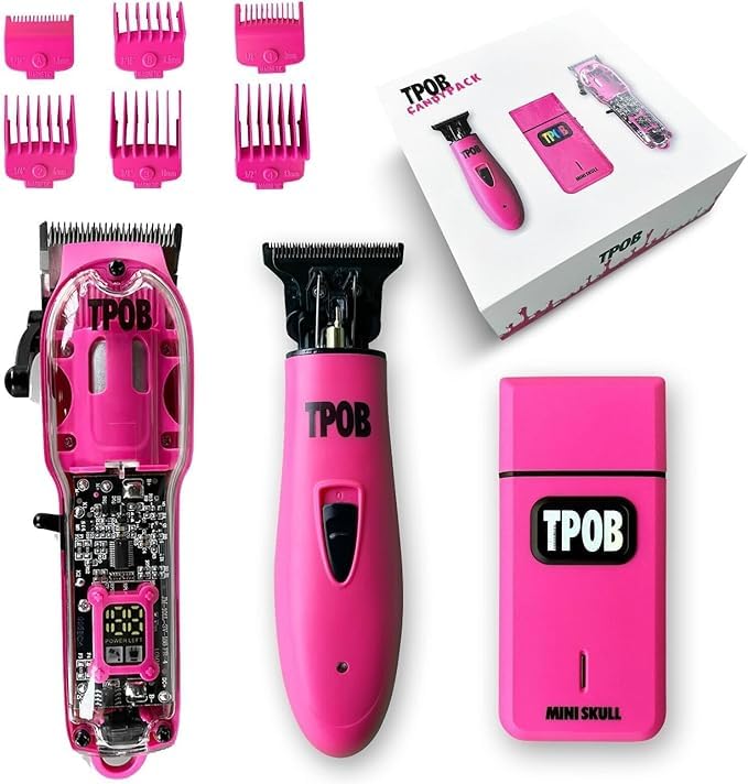 TPOB Slime 2 front kit view showing complete barber set and portability benefits