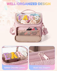 Trahzia open case displaying organized headbands and easy-access clear top